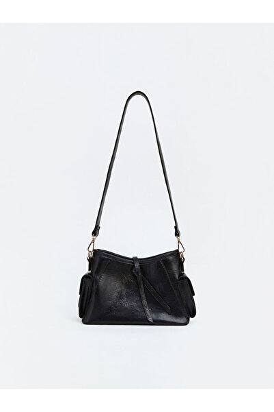 LC Waikiki Black Leather Look Women's Shoulder Bag