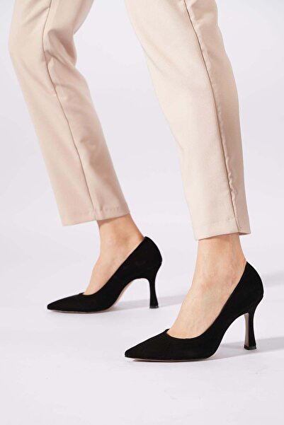 Moda Pie Rotes Mirrored Thin Heel Εσωτερικό και Εξωτερικό Γνήσιο Δέρμα Γυναικ...