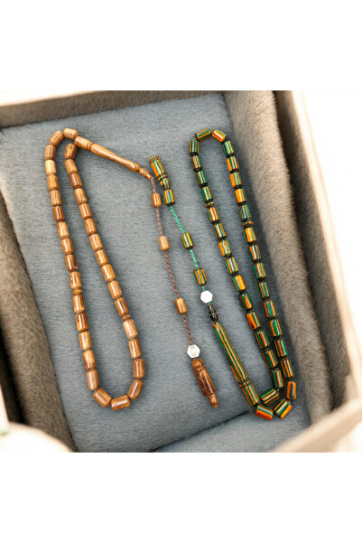 İnan Tesbih سبحة خرز موديل مميز مقطوعة من خشب الكافور والكوكا، تصميم اثنان في...