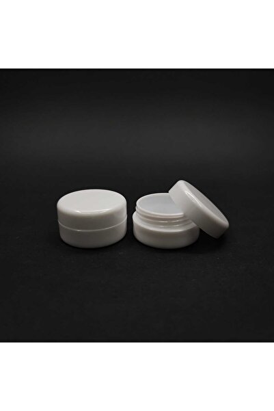 Pause Art Home 5 Cc White Opaque Mica Cream Jar - with Lid - 5 ml Mica Cream ...