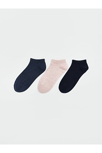 LC Waikiki Pink Women's Booties Socks 3-Pack