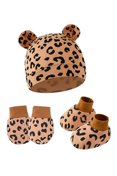 Bambimici مجموعة قبعة وقفازات وجوارب مريحة للأطفال - متعددة الألوان - من 0 أش...