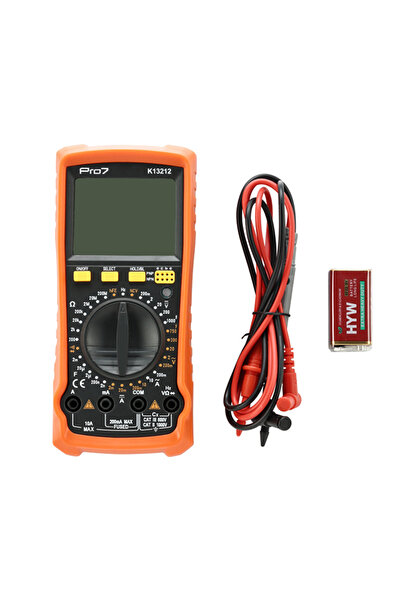 Lawazim Pro7 Heavy Duty Digital Multimeter - 1000V AC/DC Voltage Tester for E...