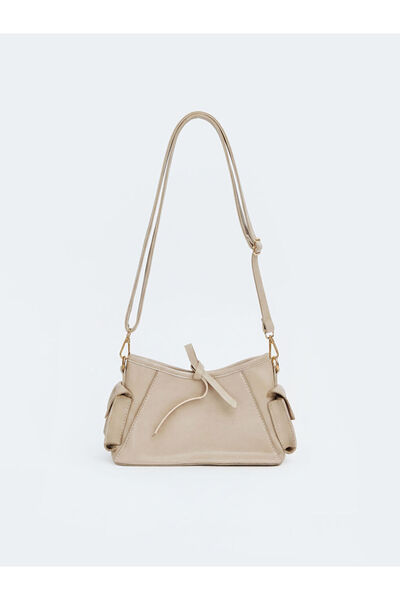 LC Waikiki Beige Leather Look Women's Shoulder Bag