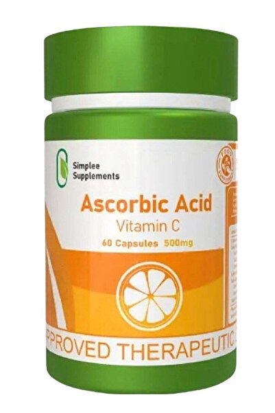Simplee Supplements Ascorbic Acid Vitamin C Supplement 500mg - 60 Capsules fo...
