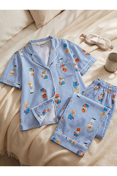 LC Waikiki Bear Teddy Printed Women's Pajama Set for Style Seekers from Uzg S...