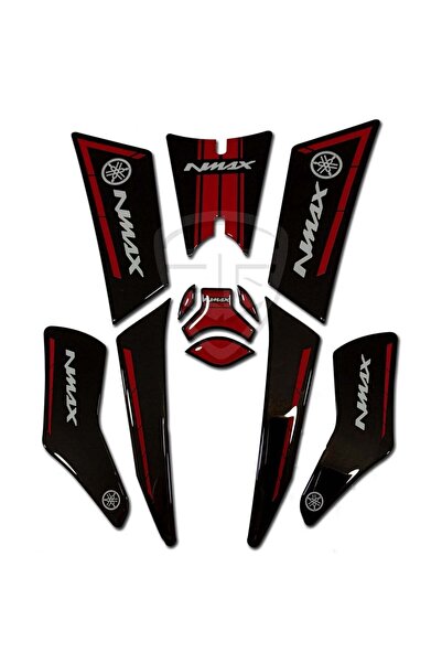 Redline Grafik Redlinegrafik Nmax Uyumlu Basamak Koruyucu Pad Kırmızı Siyah