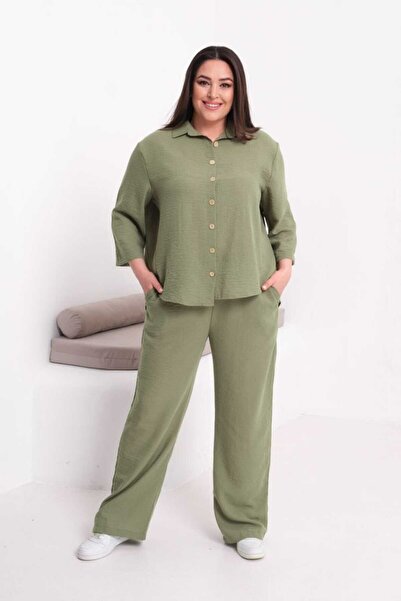 Marka Muslin Fabric Trouser Suit