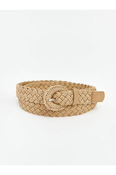 LC Waikiki Beige Wicker Weave Women's Belt