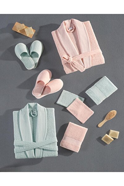 Barigo روب حمام طقم ١٠ قطع قطن 💯 🇹🇷 صناعه تركي 🇹🇷