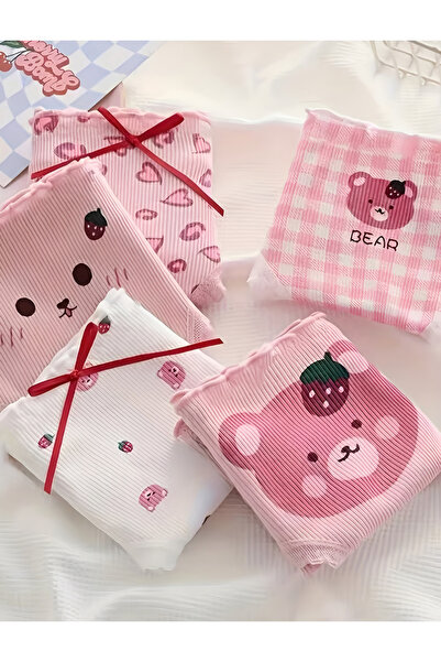 MAHLA 95% Cotton Panties Set, Stylish and Sweet Breathable Panties Set