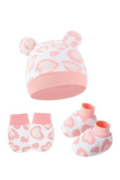 Bambimici – Cozy Bundle Baby Hat, Mittens & Socks Set - Multicolor - 0M to 6M