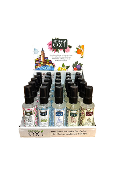 Oxi Natural PREMİUM KOLONYA 50ml. - İSTANBUL KOKULARI KOLEKSİYONU (25 li Stand)