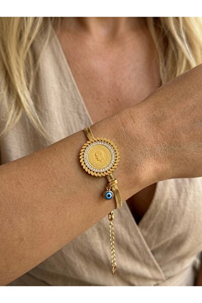 İNN JEWELLERY Steel Bracelet, Anti-Tarnish, Anti-Allergic, Figured (2 Years I...