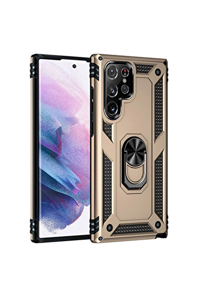 NewFace GLD-SPT- غطاء حماية من السيليكون لهاتف Galaxy S23 Ultra مع حلقة صوفيا...