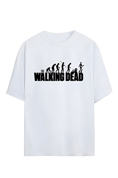 STİL-X Tricou oversize unisex cu imprimeu The Walking Dead, 100% bumbac