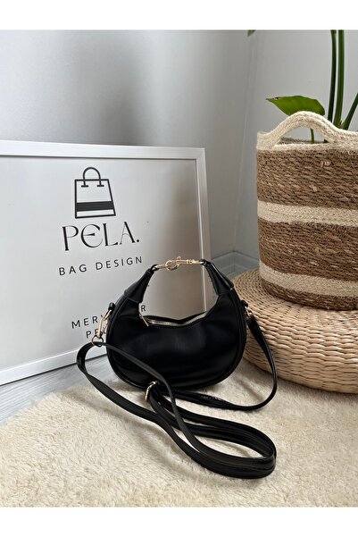 PelA bagdesign Küçük Çapraz Askılı Kafın Çanta Siyah