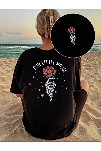Oceanwear Run Little Mouse Printed on Back and Chest - Crew Neck Short Sleeve...
