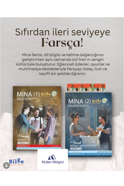 Bilge Kültür Sanat Mi̇na (1-2) -Intermediate Level-Mid-Advanced Level (2Books)