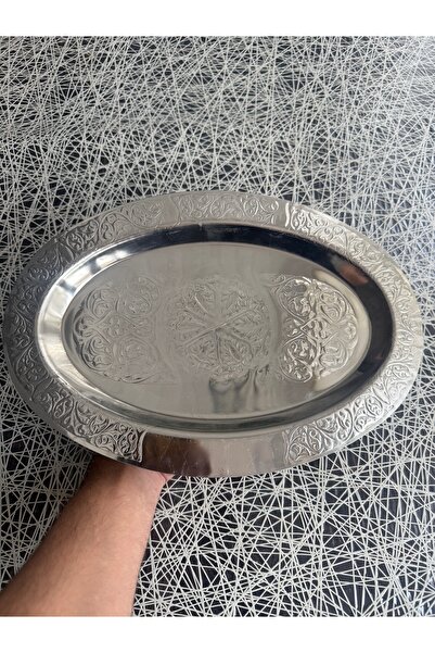 Sebe HOME 2-Piece Stainless Steel Presentation Plate Appetizer Plate 35