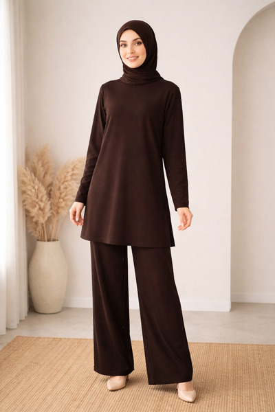 Nsb Tasarım Sandy Fabric Classic Hijab Set