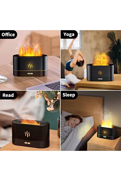 OEM HUMID 2 Room Humidifier, Flame Effect, Ultrasonic Aromatherapy Diffuser