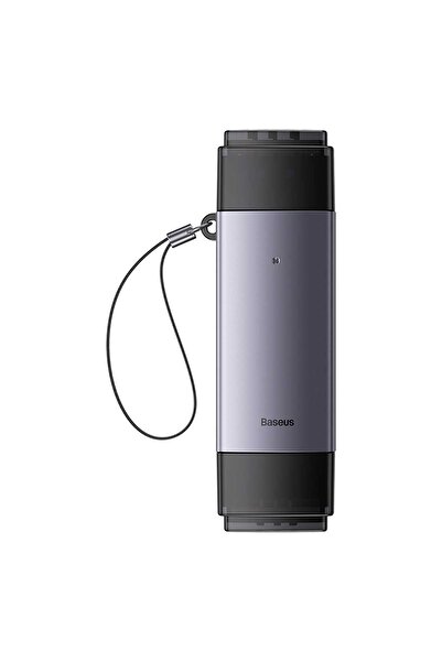 Baseus Lite Series USB-A & Type-C to SD/TF Card Reader, Gray