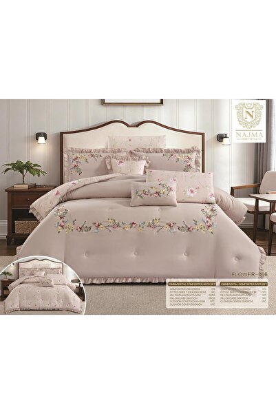 Barigo Nefren *Flowerflower Luxury Embroidered Tablecloth Set 8 Pieces