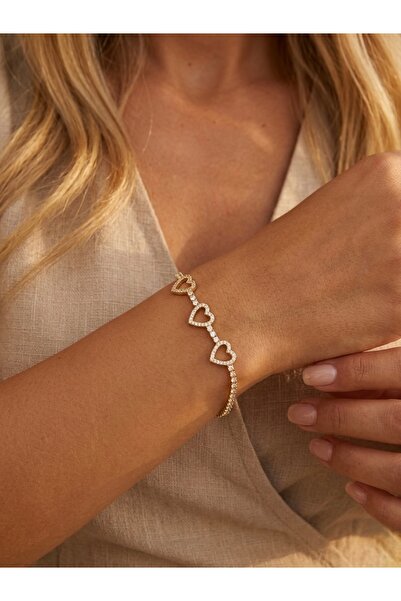 İNN JEWELLERY سوار فولاذي غير مشوه ومضاد للحساسية على شكل قلب (ضمان المستورد ...