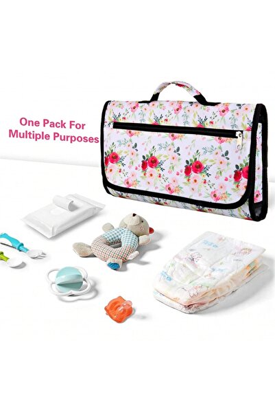 Bnditeu Geanta cu perna si spatiu de depozitare pentru schimbare bebelus , te...