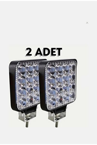 Bix 2 Adet Araba Kamyonet Traktör 8.5×8.5 cm 16 Ledli Çalışma Lambası 12 Volt...