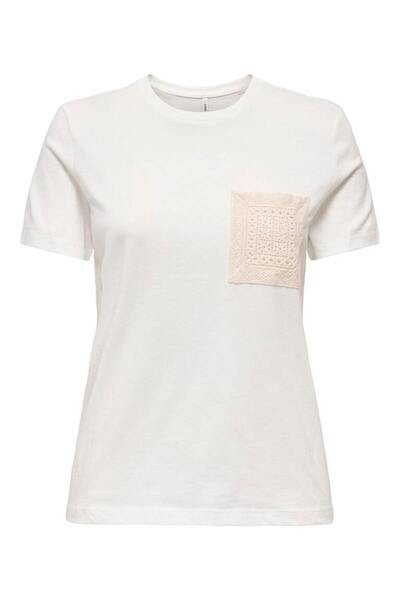 ONLY Onlenja Life White Women's T-Shirt 15369258