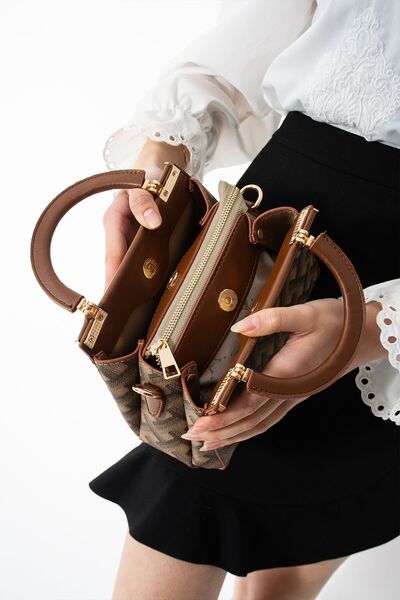 Çanta Trend حقيبة نسائية متوسطة الحجم مع حزام كتف طويل (الطول 21.5 = 16)