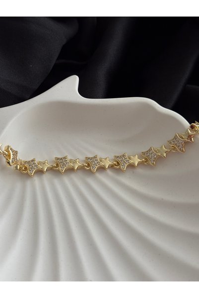 olvera shine Cm Jewellery-Star Bracelet Gold/Stainless Steel/17+2 cm