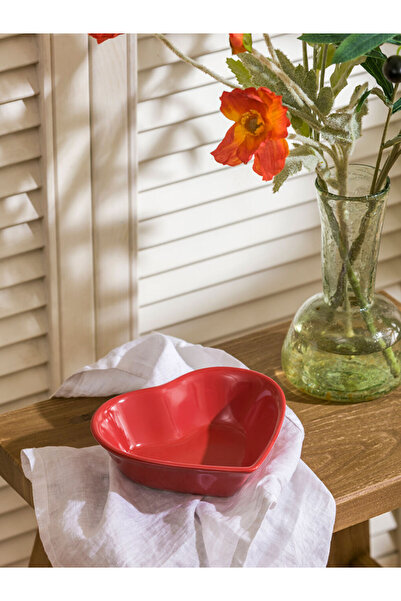 LC Waikiki Rmz Gi̇yi̇m Farkiyla Heart Figured Ceramic Bowl 16 cm