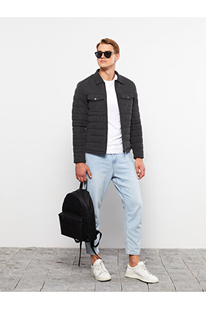 LC Waikiki Palton bărbătesc slim fit cu guler