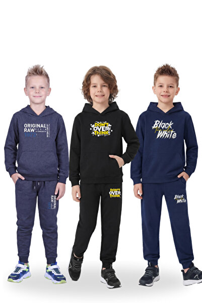 YA KO KİDS Σετ φόρμας με κουκούλα για αγόρια 3 τεμαχίων, 6 τεμάχια – Casual &...