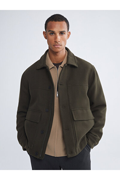 LC Waikiki Standard Fit Collared Neck Men's Cachet Coat
