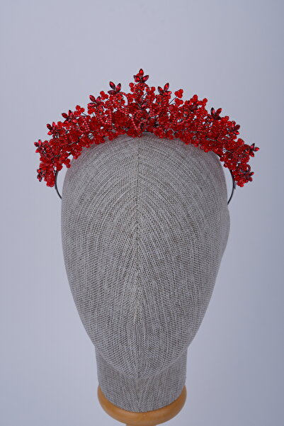 Limelia Coroană de nuntă cu mărgele de cristal, coroană pentru costum de nuntă