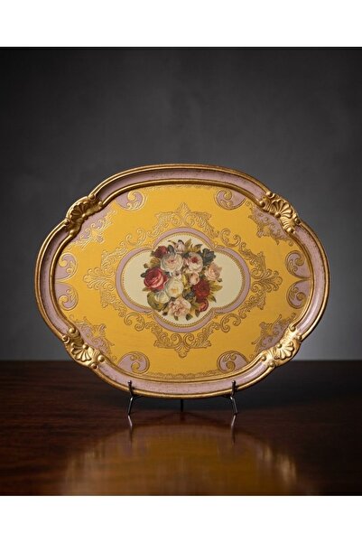 Elips Hediyelik MASI İTALYAN GÜL AĞACI TEPSİ 12 kişilik