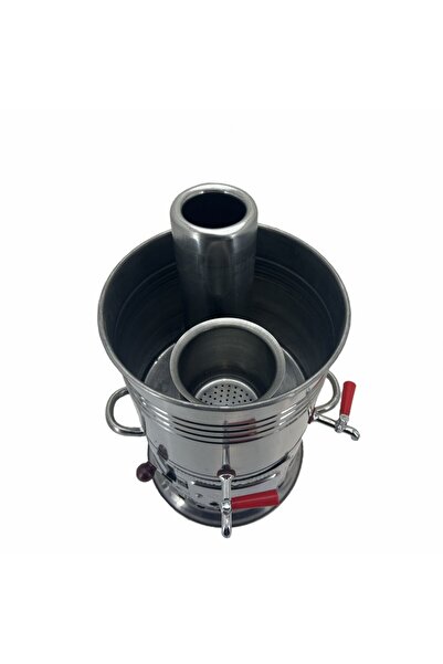 Cantayurdu Paslanmaz Çelik 5 litre Çift Hazneli Semaver