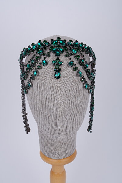 Limelia إكسسوار رأس العروس بتصميم خاص من حجر الكريستال وتصميم تاج العروس من ه...