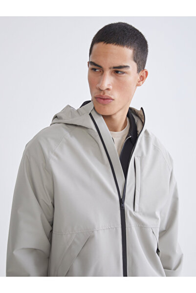 LC Waikiki Men's Hooded Raincoat in a Regular Fit