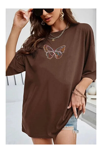 Pink Sky Tricou oversize 100% bumbac unisex, potrivire confortabilă, tendință...