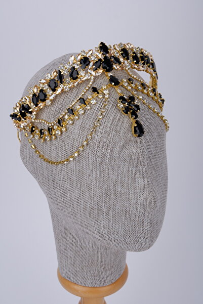 Limelia Αυθεντικό σχέδιο γοητευτικής νυφικής και χέννας κορώνας με κρύσταλλα ...