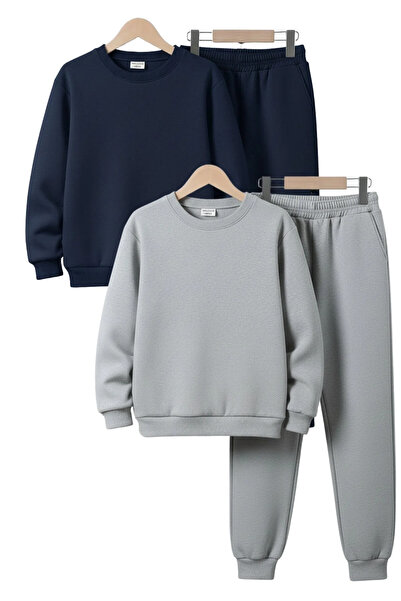 YA KO KİDS Σετ αθλητικής φόρμας για αγόρια 4 τεμαχίων, με 3 κλωστές, χοντρό σ...