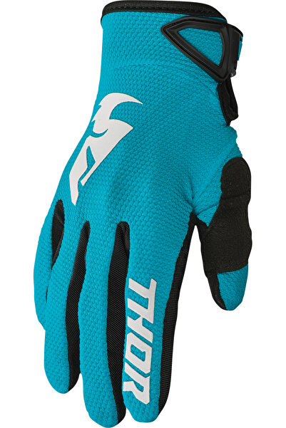 THOR Manusi atv/cross dame Sector, culoare turcoaz/alb, marime S