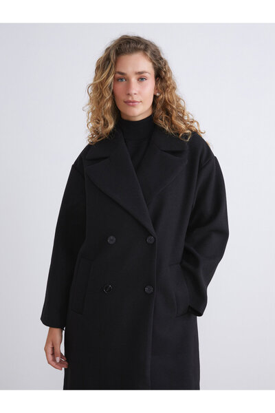 LC Waikiki Double Breasted Women's Cachet Overcoat