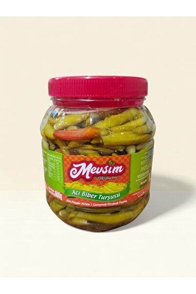 Mevsim Turşu Ödemiş Mevsim Acı Biber Turşusu Net 1350 gr./Süzme Ağırlık 600 gr