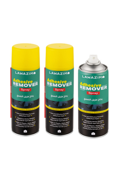 Lawazim 3-Piece Adhesive Remover Spray Glue & Sticker - 450ml - Residue Remov...